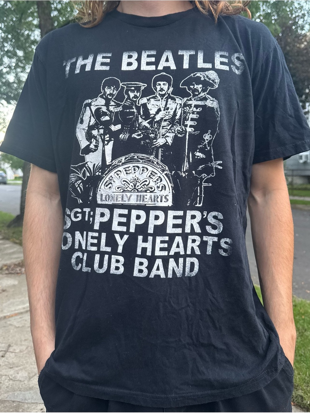 The Beatles Graphic Short Sleeve Crew Tee - Black